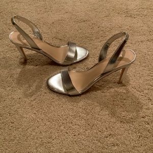 Bleecker and Bond Silver Heels